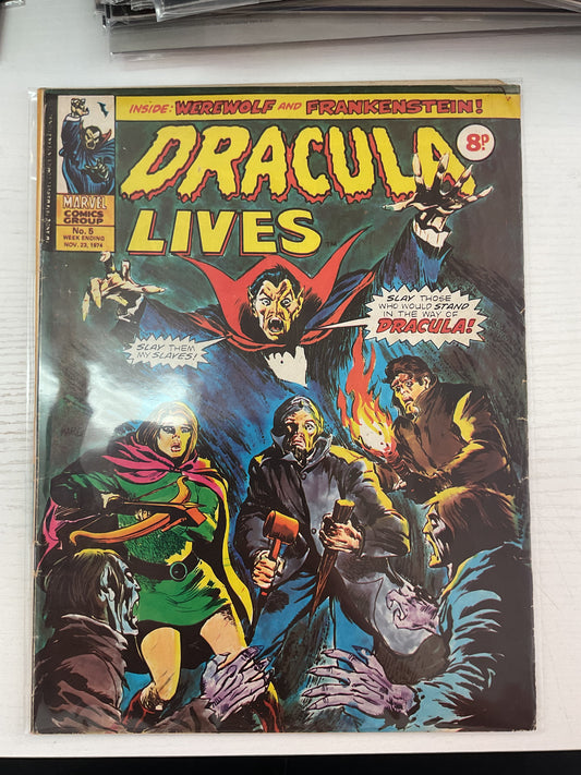 Dracula Lives #5 1974 Marvel Comics UK