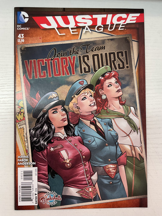 Justice League #43 2015 DC Comics Bombshells Variant