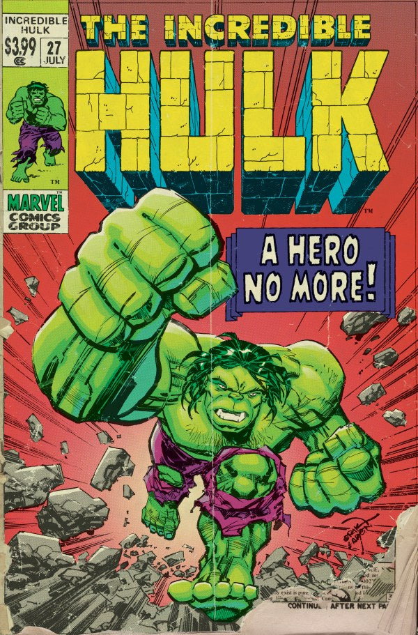 Incredible Hulk #27 2025 Marvel Comics Larsen Retro Vision Variant