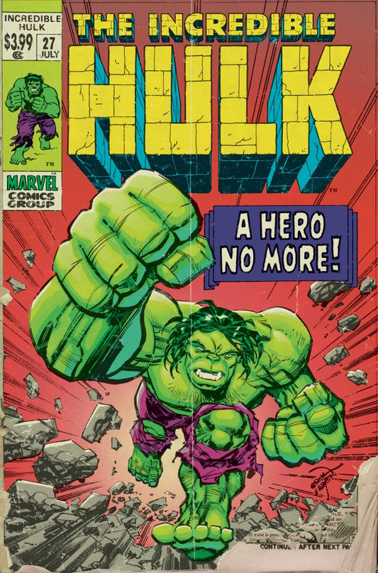 Incredible Hulk #27 2025 Marvel Comics Larsen Retro Vision Variant