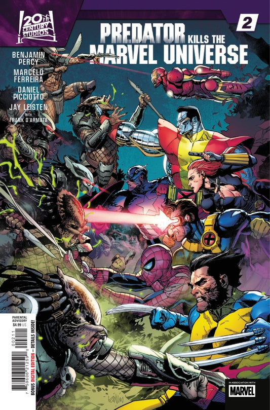 Predator Kills The Marvel Universe #2 2025 Marvel Comics