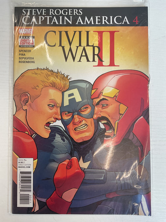Captain America Steve Rogers #4 2016 Marvel Comics Civil War II