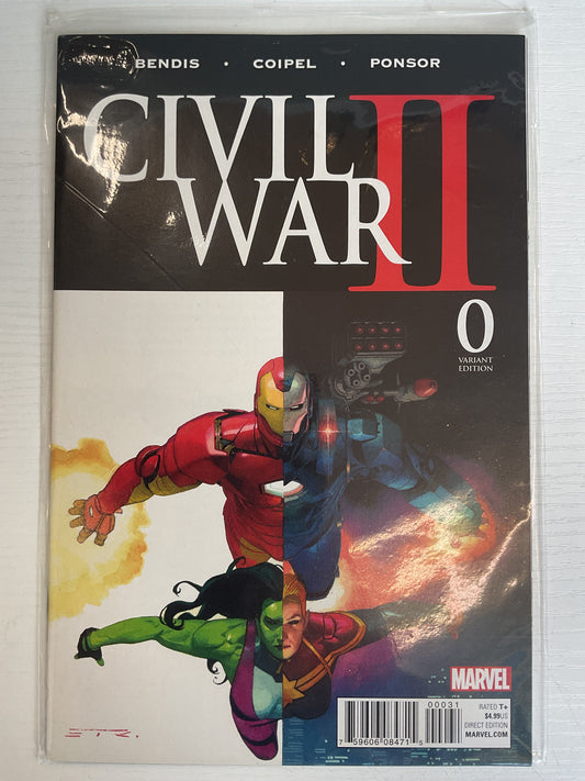 Civil War II #0 2016 Marvel Comics Ribic Variant