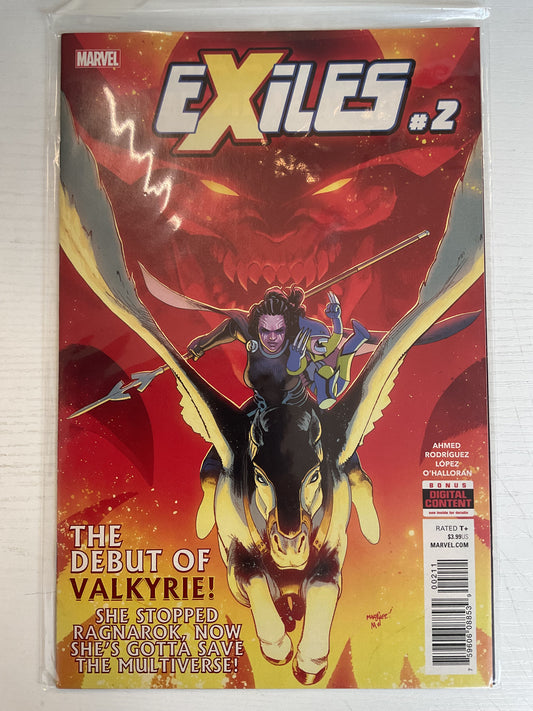 Exiles #2 2018 Marvel Comics 1st Full Appearance Of Valkyrie based off MCU