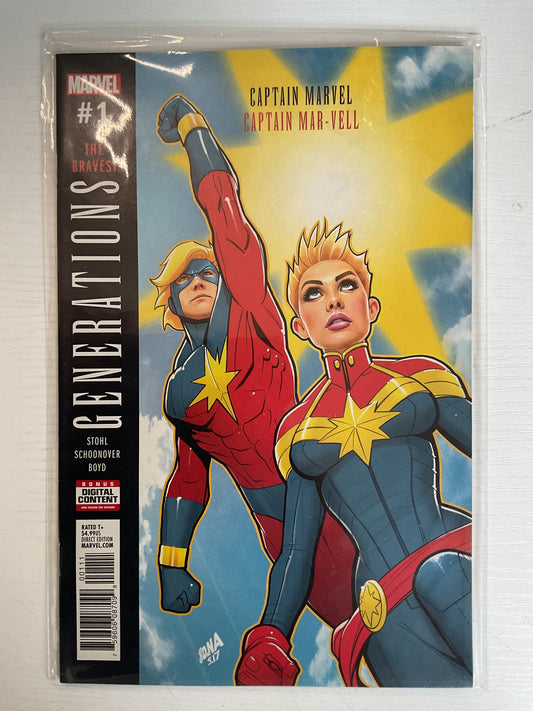 Generations Captain Marvel & Captain Mar-Vell #1 2017 Marvel Comics