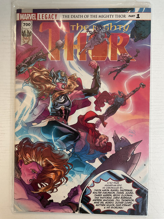 Mighty Thor #700 2017 Marvel Comics Wraparound Cover