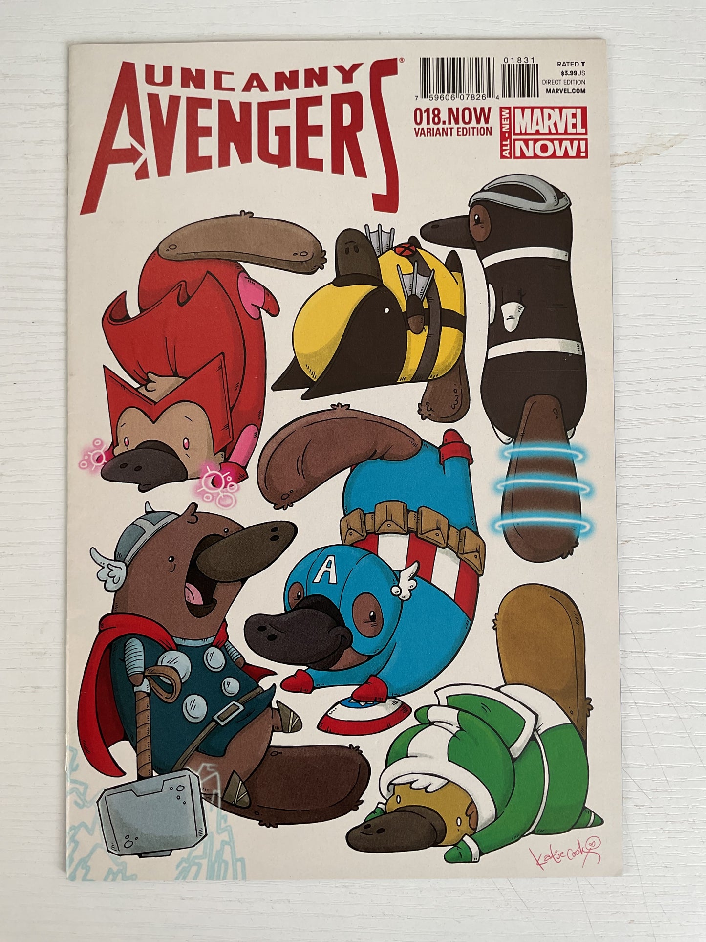 Uncanny Avengers #18 2014 Marvel Comics Animal Variant