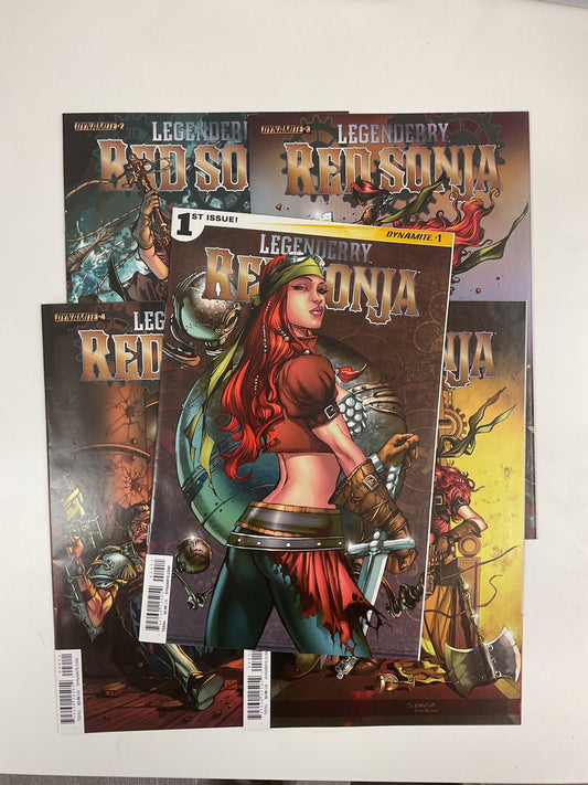 Legendary Red Sonja #1-5 2015 Dynamite Entertainment Complete Series
