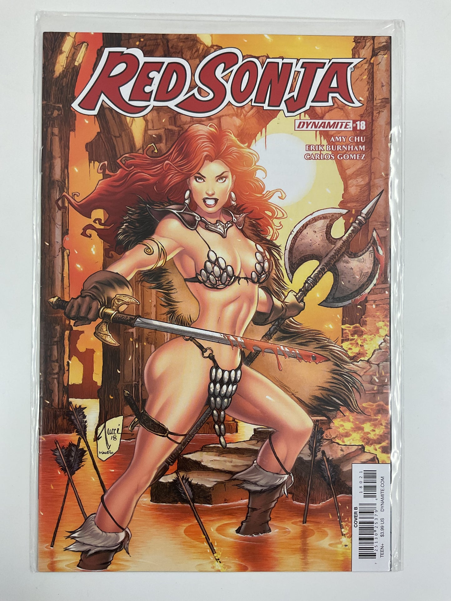 Red Sonja #18 2018 Dynamite Entertainment Tucci Variant
