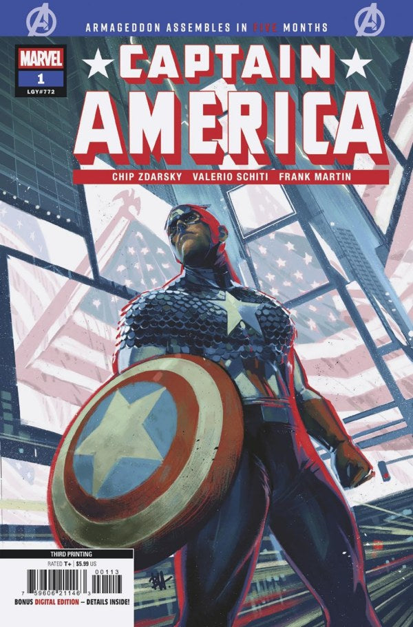 Captain America #1 3rd Print 2026 Marvel Comics