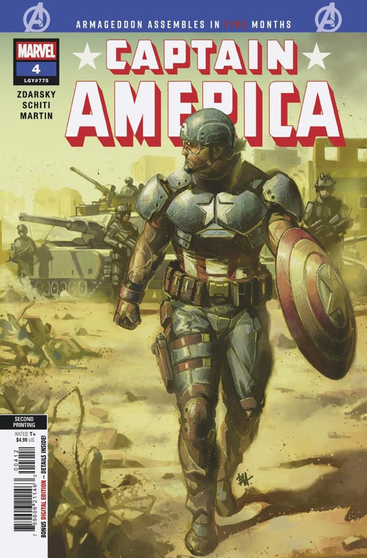 Captain America #4 2nd Print 2026 Marvel Comics