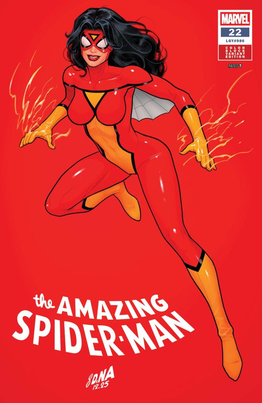 Amazing Spider-Man #22 2026 Marvel Comics Nakayama Colour Block Variant