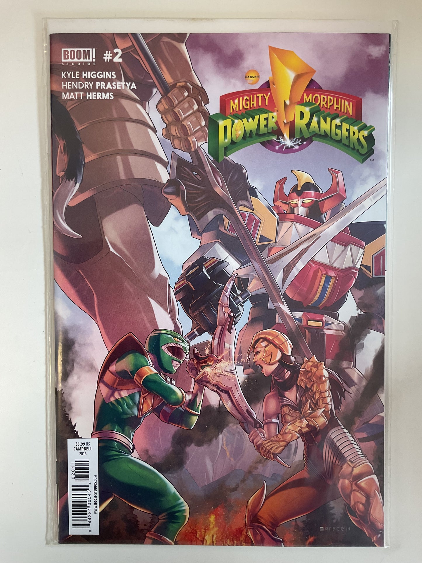 Mighty Morphin Power Rangers #2 2016 Boom Studios