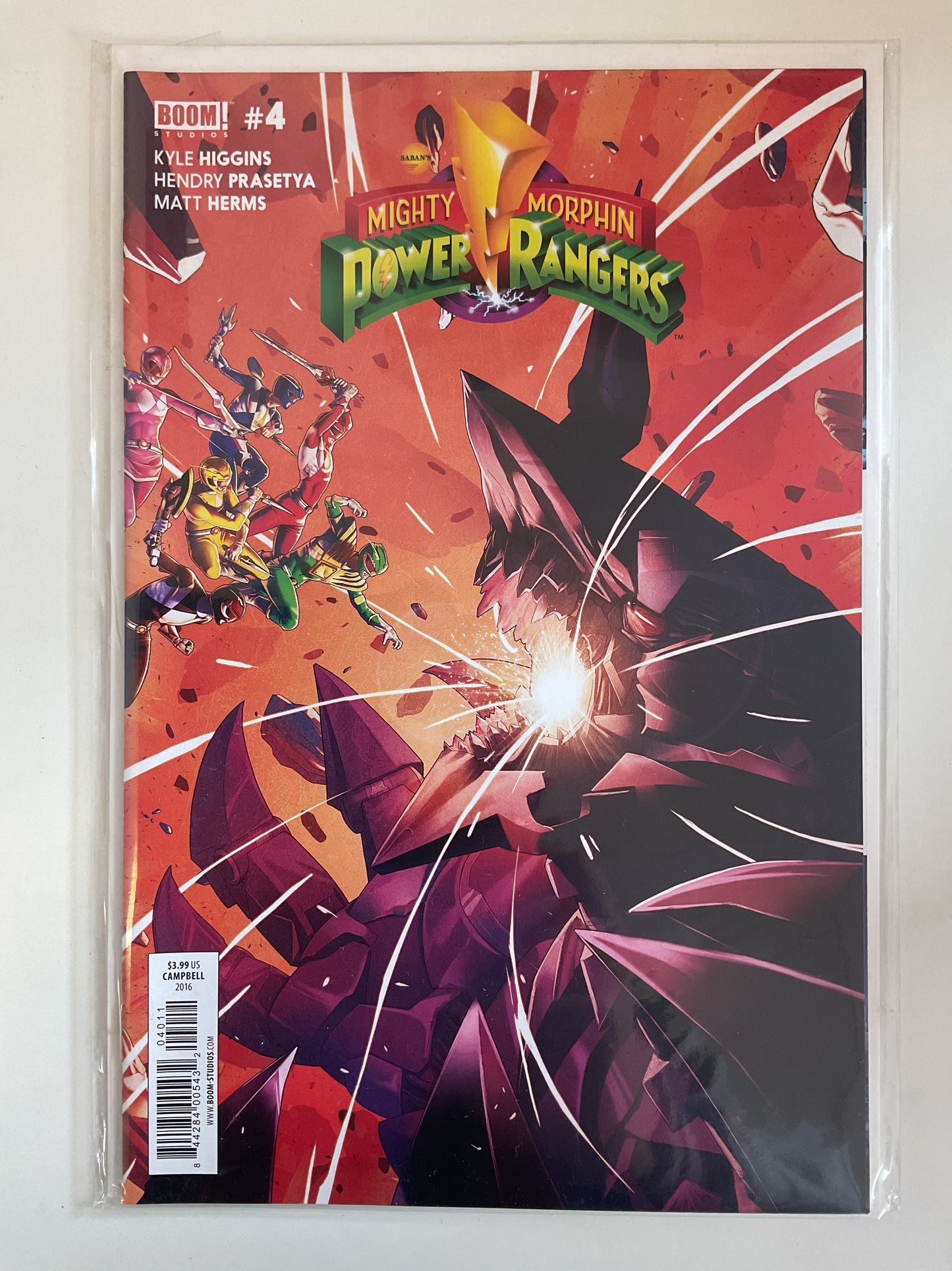 Mighty Morphin Power Rangers #4 2016 Boom Studios
