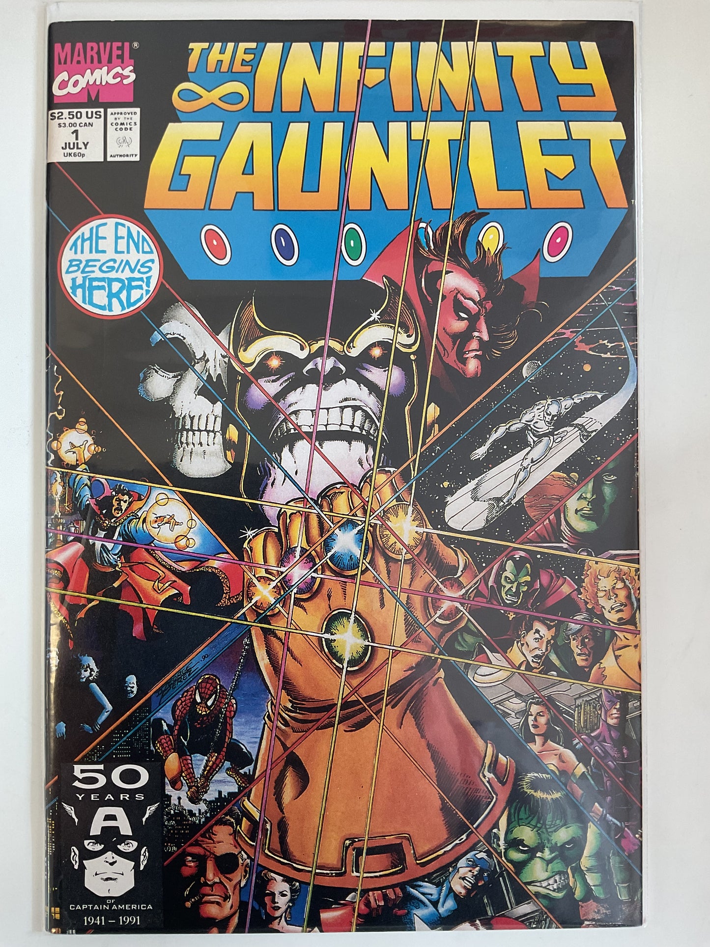 Infinity Gauntlet #1 1991 Marvel Comics