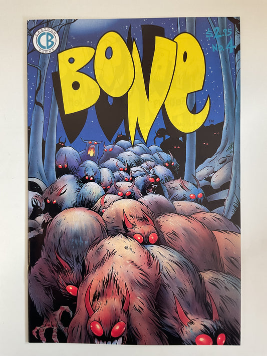Bone #4 5th Print 1994 Cartoon Books