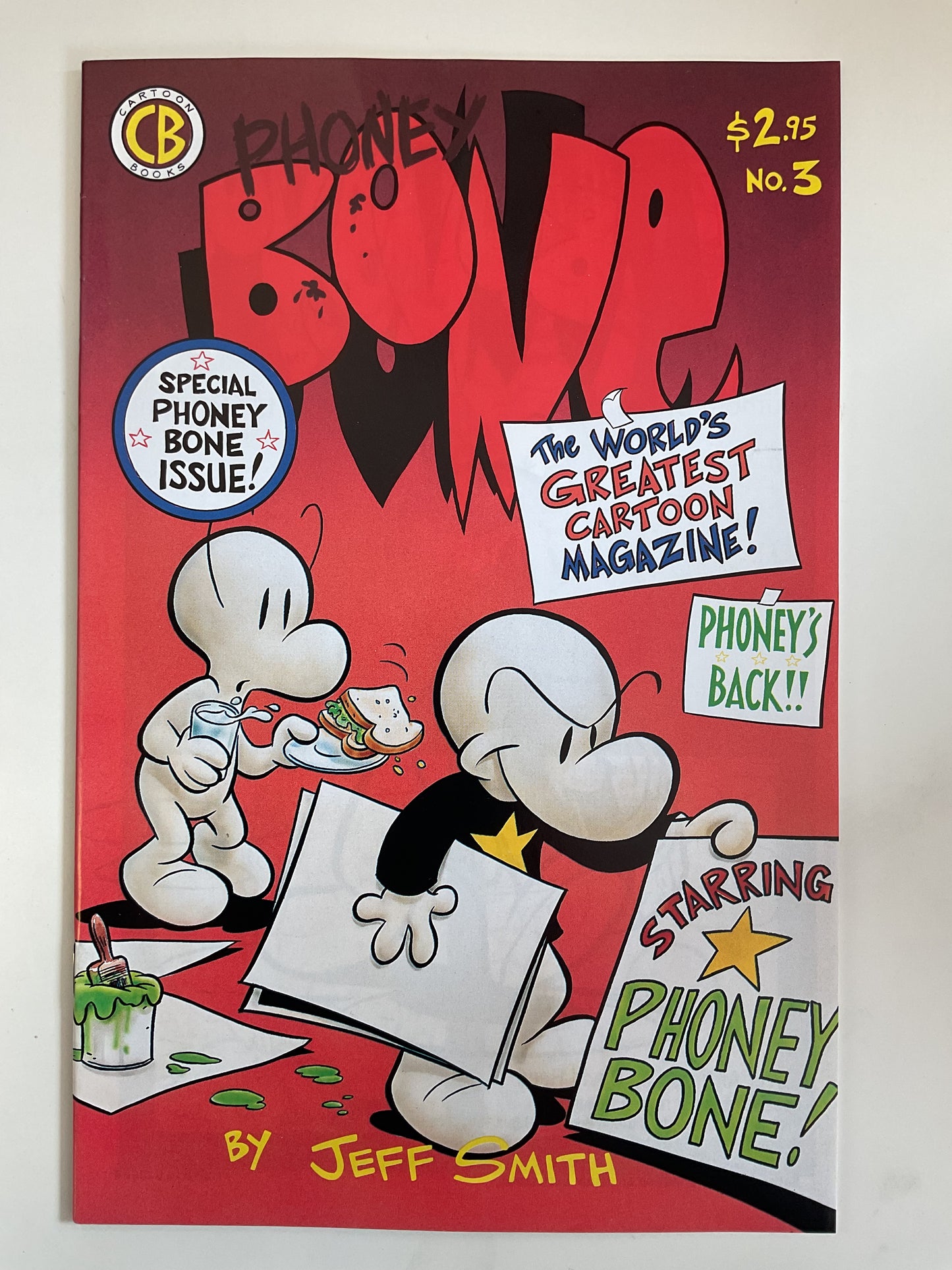 Bone #3 6th Print 1994 Cartoon Books