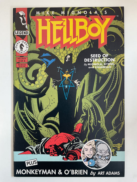 Hellboy Seed Of Destruction #3 1994 Dark Horse Comics Early Hellboy