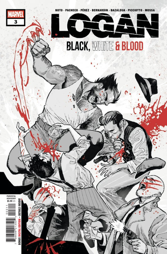 Logan Black White And Blood #3 2026 Marvel Comics