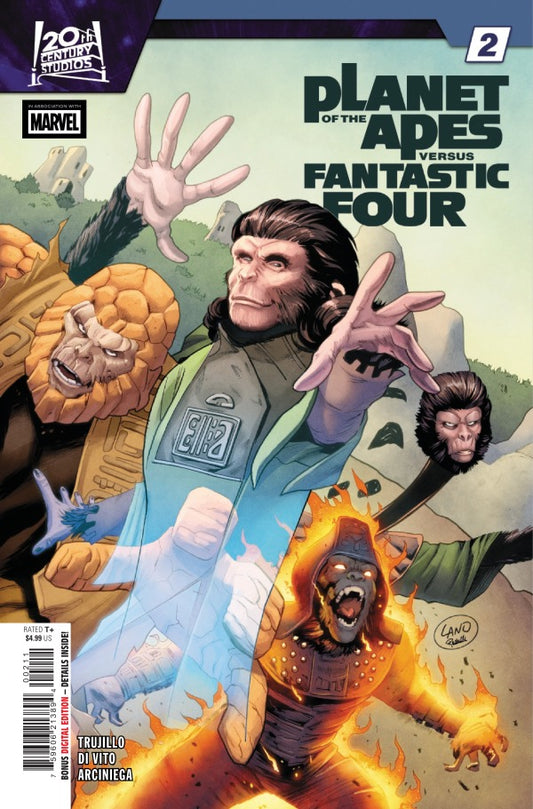 Planet Of The Apes Vs Fantastic Four #2 2026 Marvel Comics