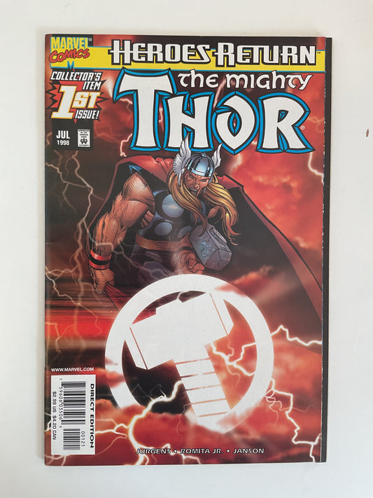 Mighty Thor #1 1998 Marvel Comics Romita Jr Variant