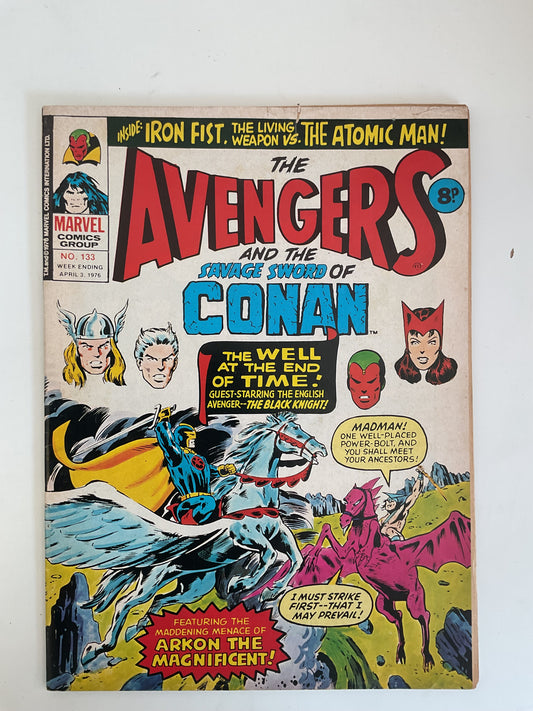 Avengers And Savage Sword Of Conan #133 1976 Marvel Comics UK
