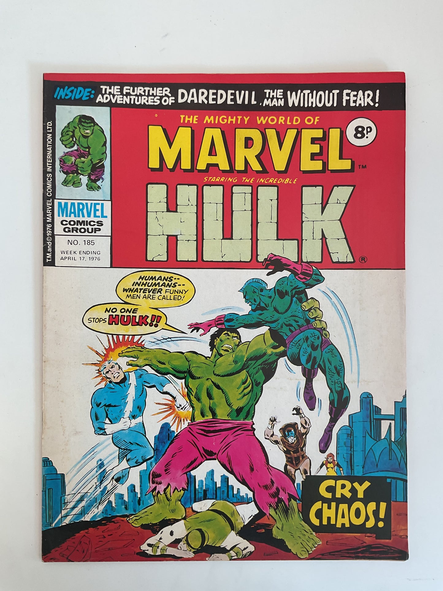 Mighty World Of Marvel #185 1976 Marvel Comics UK