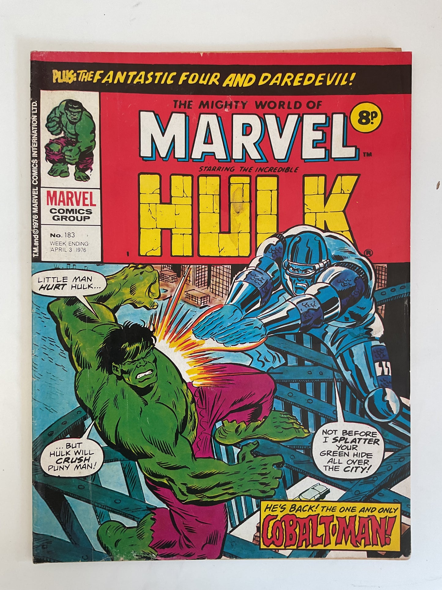 Mighty World Of Marvel #183 1976 Marvel Comics UK