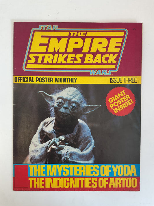 Star Wars Empire Strokes Back Official Poster Monthly #3 1980
