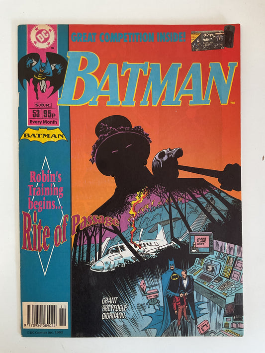 Batman #53 UK Printing 1992 DC Comics Fleetway