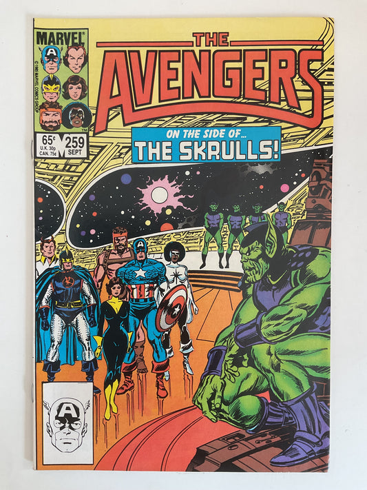 Avengers #259 1985 Marvel Comics