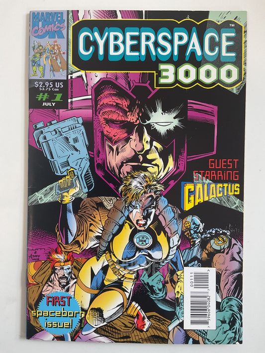 Cyberspace 3000 #1 1993 Marvel Comics UK Glow-In-The-Dark Cover