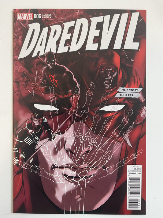 Daredevil #6 2016 Marvel Comics Lopez Story Thus Far Variant