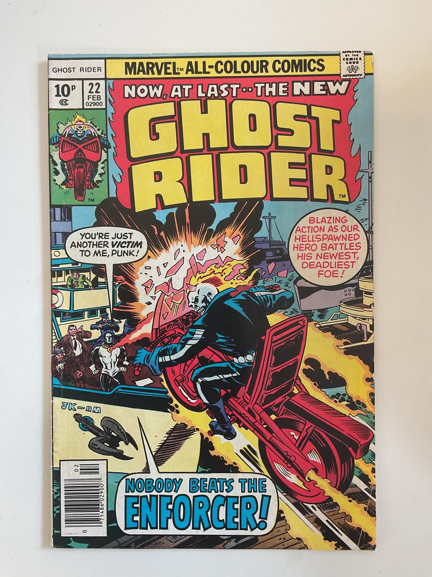 Ghost Rider #22 1976 Marvel Comics 1st Appearance Of The Enforcer