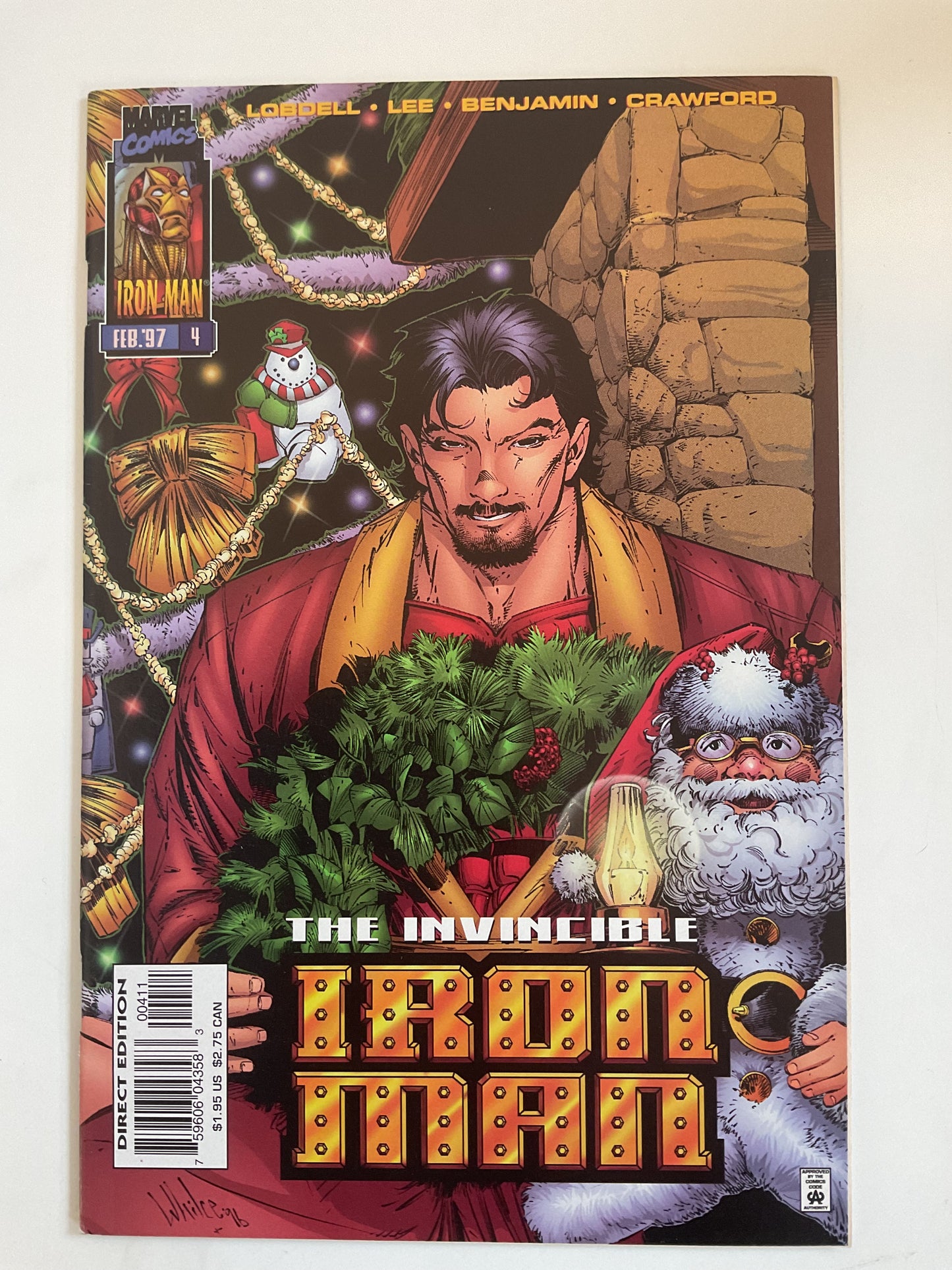 Iron Man #4 1997 Marvel Comics Christmas Variant