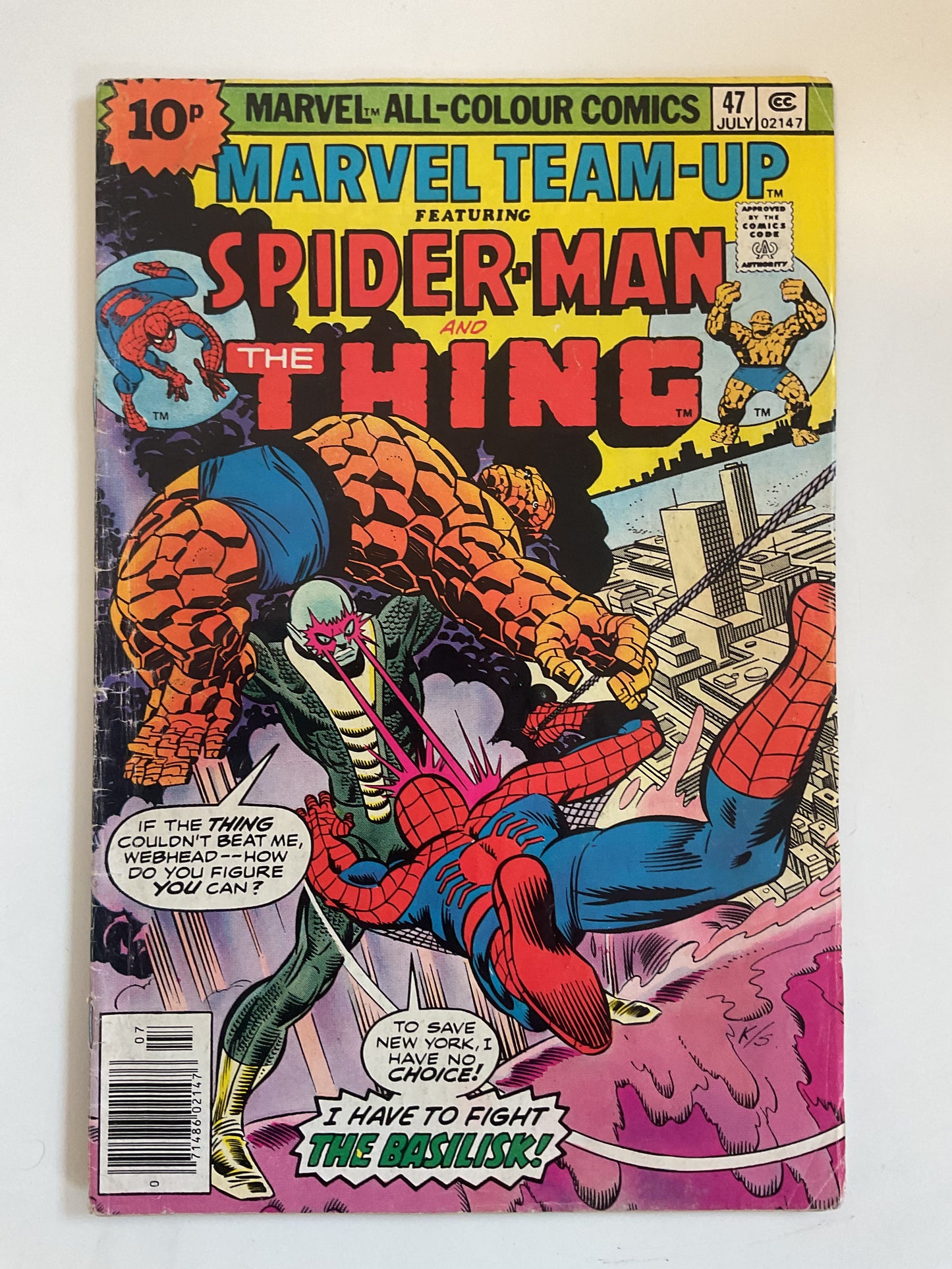 Marvel Team-Up #47 1976 Marvel Comics Spider-Man and The Thing