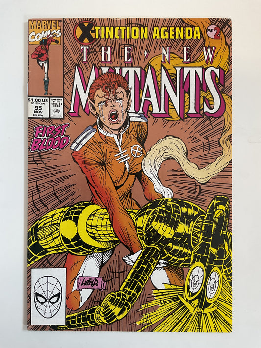 New Mutants #95 1990 Marvel Comics X-Tinction Agenda 2nd Print