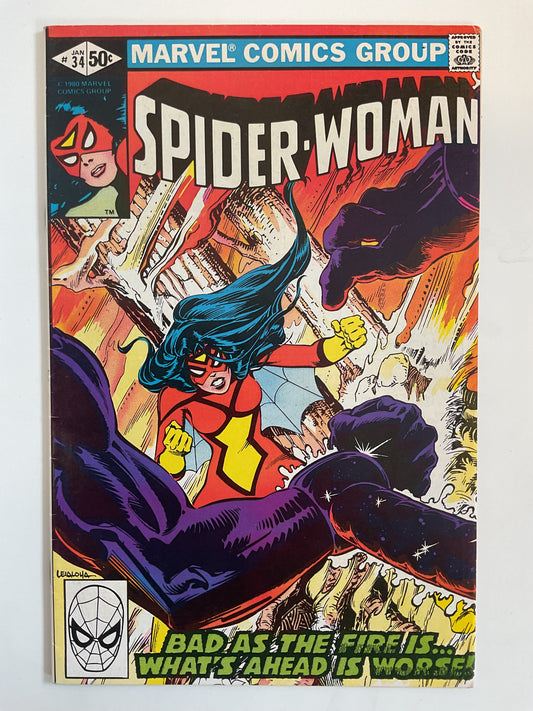 Spider-Woman #34 1980 Marvel Comics