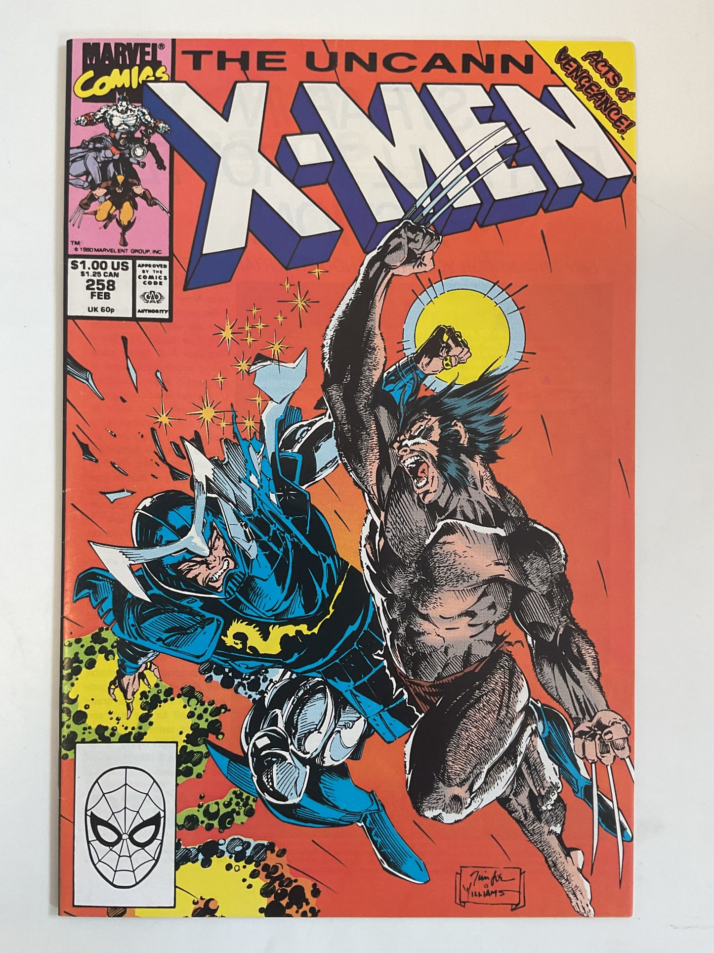 Uncanny X-Men #258 1990 Marvel Comics Acts Of Vengeance