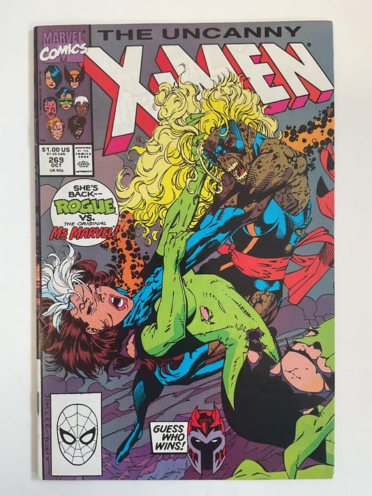 Uncanny X-Men #269 1990 Marvel Comics