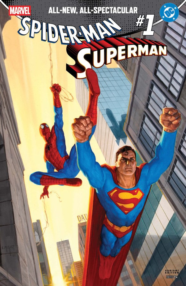 Marvel/DC Spider-Man/Superman #1 2026 Marvel Comics 1:25 EM Gist Variant