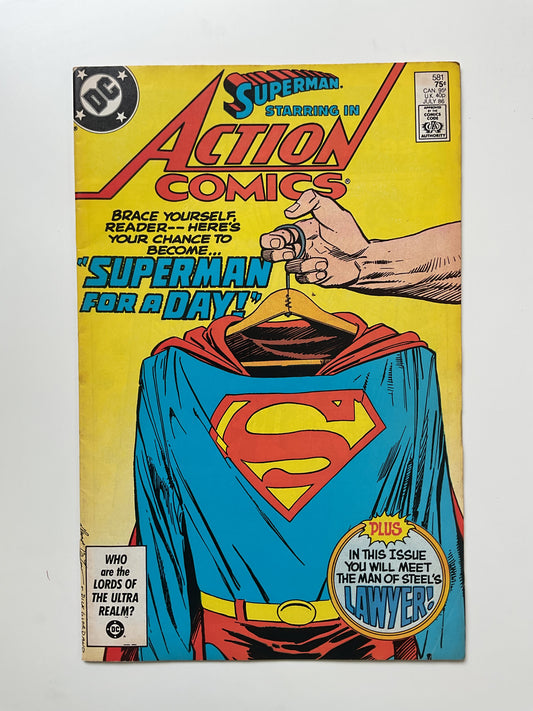 Action Comics #581 1986 DC Comics