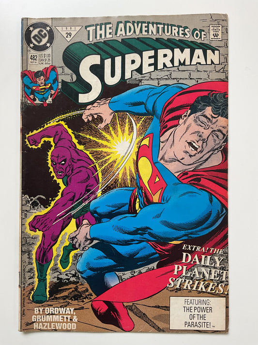 Adventures Of Superman #482 1991 DC Comics