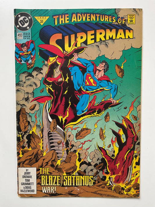Adventures Of Superman #493 1992 DC Comics