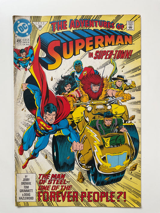 Adventures Of Superman #495 1992 DC Comics