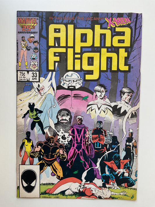 Alpha Flight #33 1985 Marvel Comics 1st Appearance Of Lady Deathstrike
