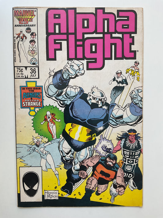 Alpha Flight #36 1986 Marvel Comics