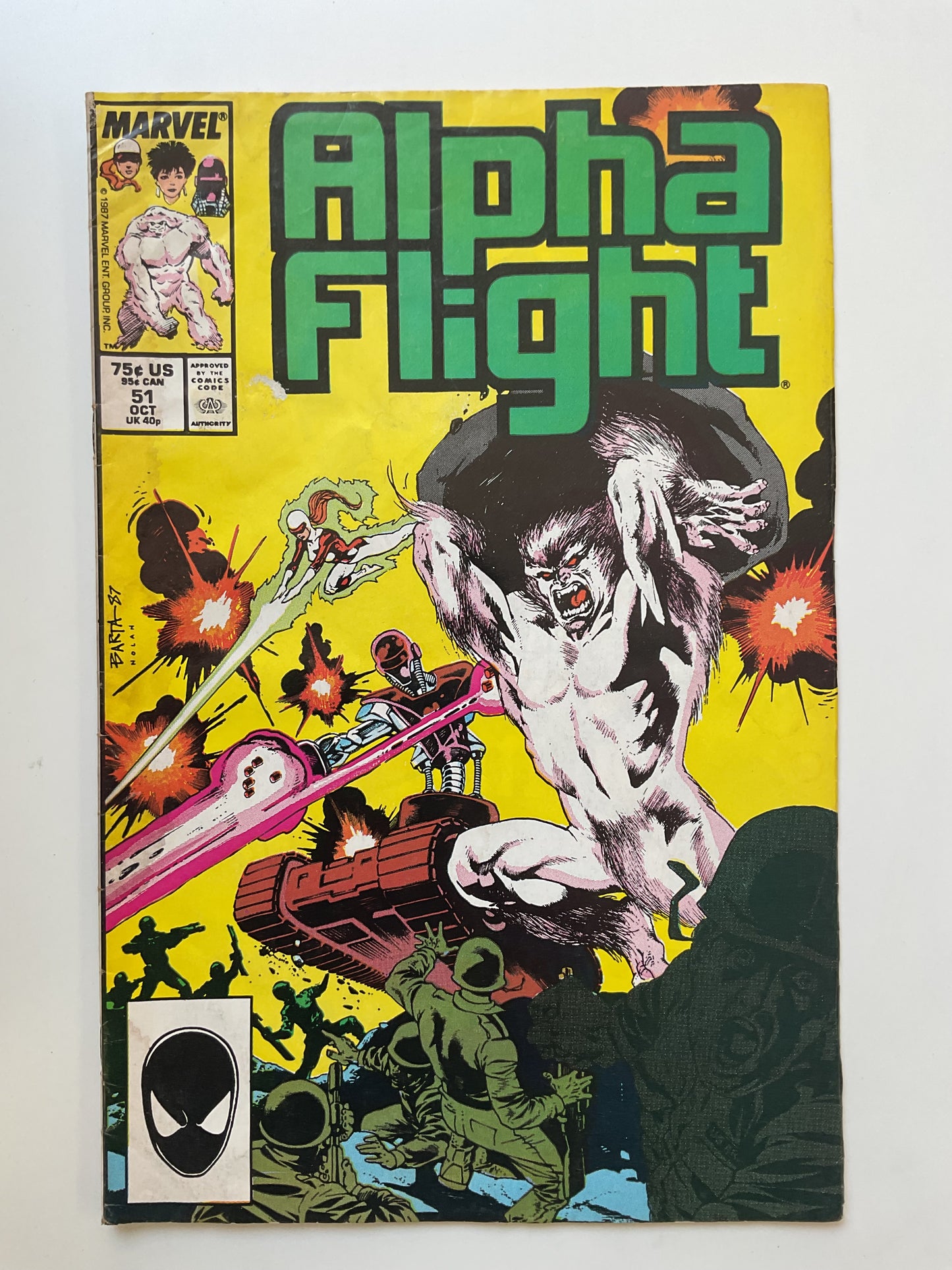Alpha Flight #51 1987 Marvel Comics 1st Full Jim Lee Art