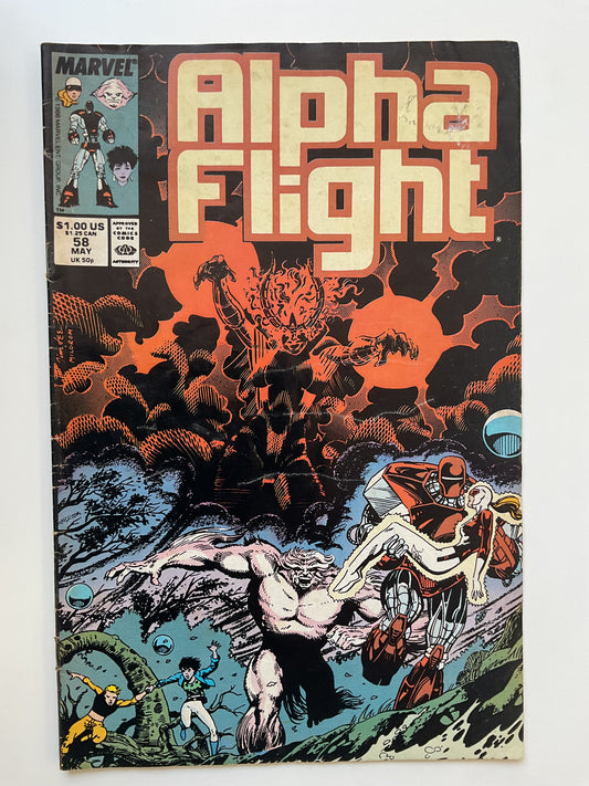 Alpha Flight #58 1988 Marvel Comics