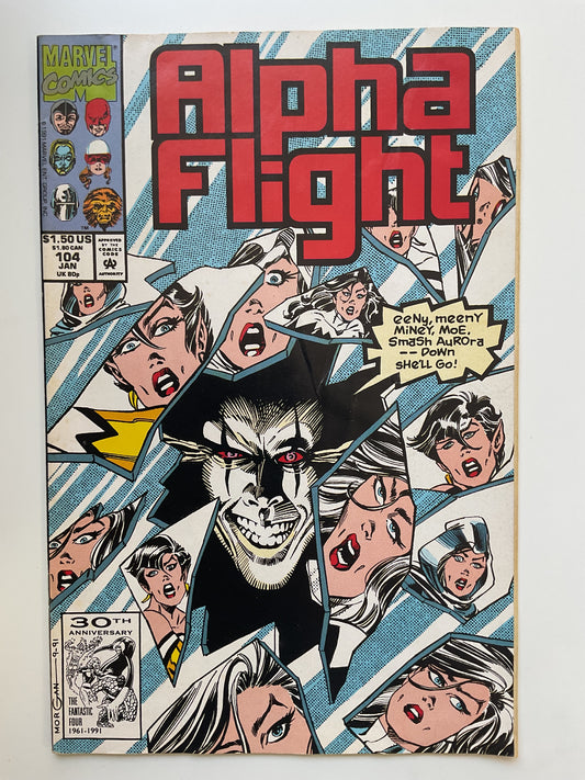 Alpha Flight #104 1991 Marvel Comics